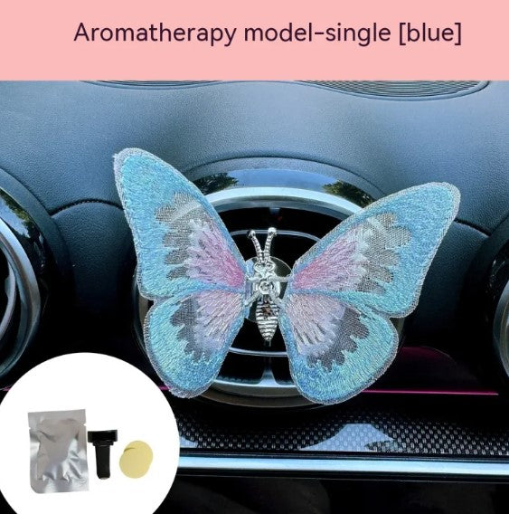 Moving Embroidery Butterfly Car Vent Decoration