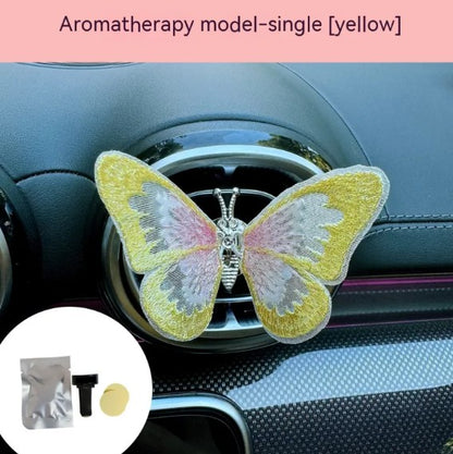 Moving Embroidery Butterfly Car Vent Decoration