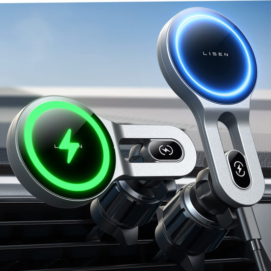 LISEN 15W MagSafe Car Mount Charger