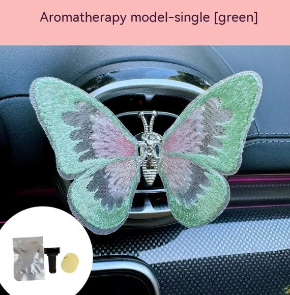Moving Embroidery Butterfly Car Vent Decoration