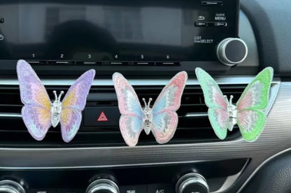 Moving Embroidery Butterfly Car Vent Decoration