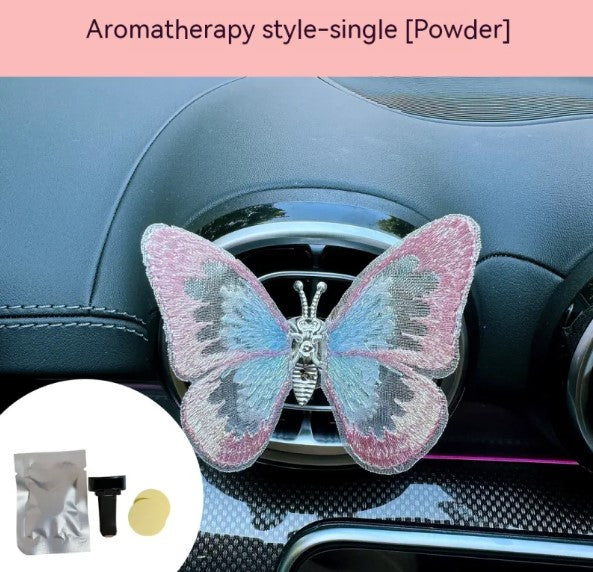 Moving Embroidery Butterfly Car Vent Decoration