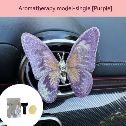 Moving Embroidery Butterfly Car Vent Decoration